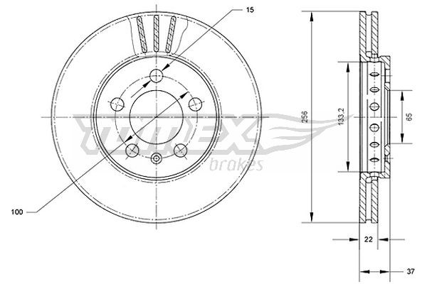 TOMEX Brakes Bremsscheibe